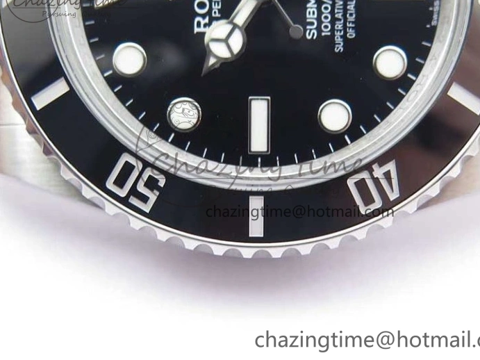 0102 Upgraded Submariner 41mm 126610 LN BP Maker Black Dial on SS Bracelet A 2592